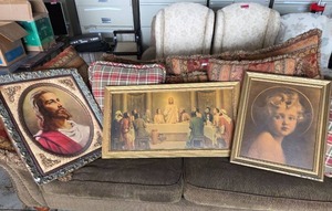 lot 18566 image: Collection of Religious Artwork