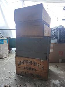 lot 18569 image: Bulk Lot of Wooden Crates