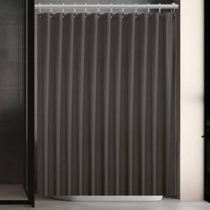 lot 7238 image: PEVA Shower Curtain Taupe 3G Lightweight, 72x72 Bathroom Decor with 12 Reinforced Metal Grommets & 3 Magnets