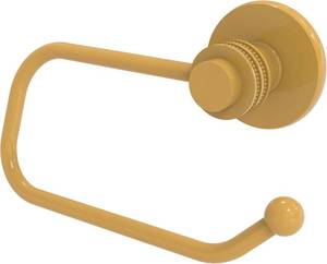 lot 7246 image: Allied Brass 924ED-SGL Mercury Collection Euro Style Toilet Tissue Holder with Dotted Accents, Spanish Gold
