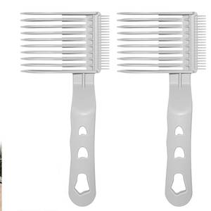 lot 7368 image: 2Pack Blend Friend Fade Comb,Professional Barber Comb for Men Haircut Hair Fade Tool For Home,Salon or Professional Use.(2PCS)