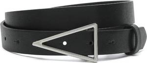 lot 8044 image: HOTWILL Women Belts for Jeans Dress Skinny Waist Belt with Gold Triangle Buckle 0.90 Width Thin Belts for Ladies Silver Black Medium
