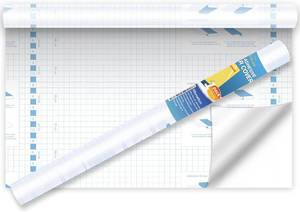 lot 8060 image: Yeplan Clear Contact Paper Roll,17.5 in x 5 ft,Self Adhesive Book Cover Paper Clear Protector for Crafts Paperback Textbook Hard Covers Documents
