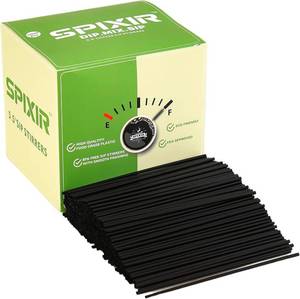 lot 8070 image: Coffee Stirrers, Stir Sticks Disposable Straws   Cocktail Straws for Drinks,   2000pcs, 5.5 Inch Coffee Straw, Stirrers, Bar Straw Black
