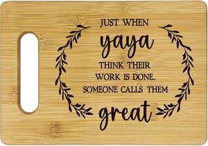 lot 8086 image: Yaya Bamboo Cutting Board, 11.7 x 7.7 Inches, Rectangular, Eco-Friendly, Durable, Decorative, Unique Texture, Ideal for Fruit, Vegetable, Bread, Cheese, Meat