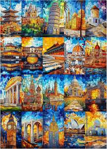 lot 8093 image: ALL4JIG Building Fun Jigsaw Puzzles for Adults and Kids, 1000 Pieces, 27.6 x 19.7, Christmas Secret Santa Gift, White Elephant Gifts, Number Partitioned for Easy Solving