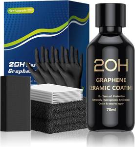 lot 8106 image: 20H Advanced Graphene Ceramic Coating for Cars (70ml) - Car Detailing Kit, 10 Years of Long Lasting Protection, Apply After Car Wash & Paint Correction, Ultra High Gloss