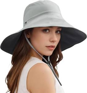 lot 8115 image: Sukeen Wide Brim Sun Hats for Women Men, Double Sided Wearing Fishing Hats UPF50 Cooling Bucket Hat for Beach Hiking Outdoor