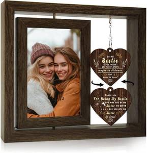 lot 8134 image: Best Friend Picture Frame, Bestie Gifts for Women, Best Friend Birthday Gifts, Friendship Gifts for Women, Long Distance Gift for Best Friends Woman, Gift for Friend Female, Bestie Photo Frame 4x6