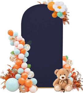 lot 8169 image: Wedding Arch Cover 7.2FT Arch Backdrop Cover Spandex Fitted Arch Cover for Round Top Chiara Backdrop Stand Covers for Wedding Birthday Party Baby Shower Banquet Ceremony Decoration (Sea Green)