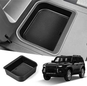 lot 8224 image: Center Console Organizer Accessories for 2025 Toyota Land Cruiser Prado - Cool Box Specific ABS Tray Lexus GX 550 Armrest Storage Insert 2024-2025 Models Black
