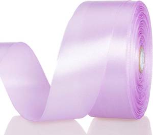 lot 8279 image: 1 12 Inch Lilac Solid Satin Ribbon, 50 Yards Craft Fabric Ribbon for Gift Wrapping Floral Bouquets Wedding Party Decoration