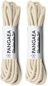 lot 8292 image: 4 Laces 2-Pair Pack Waxed Round Oxford Shoe Laces for Dress Shoes Chukka 332Inch Thin