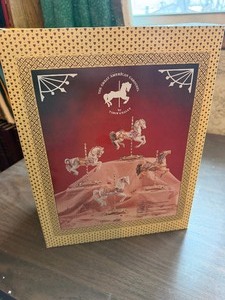 lot 27098 image: The Great American Carousel by Tobin Fraley Carousel Horse Figurines