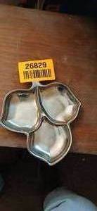 lot 26829 image: Vintage Silver Plated Leaf Trinket Dish