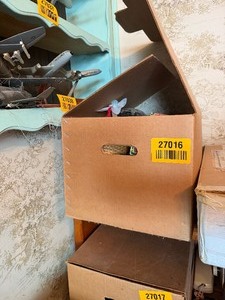 lot 27016 image: Box Full of Misc. Sewing Supplies