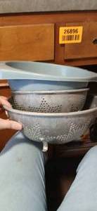 lot 26897 image: Set of Metal Strainers