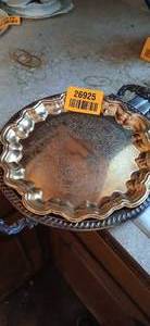 lot 26925 image: Lot of Silver Plated Serving Plates