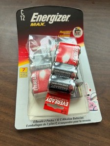 lot 27074 image: Lot of Energizer Max C Alkaline Batteries