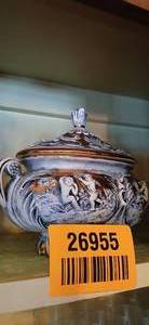 lot 26955 image: Vintage Capodimonte Ardalt Marino Cherub Decorated Covered SauceSoup Tureen