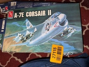 lot 27115 image: Vintage AMT Vought A-7E Corsair ll Model Kit Collectors Item