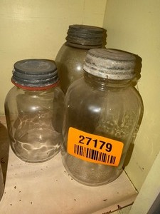 lot 27179 image: Set of Three Preservation Jars