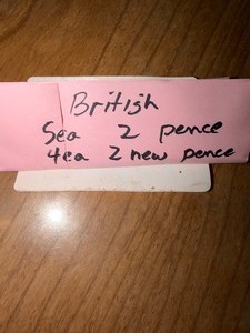 lot 27204 image: New and Old British Pence Coints