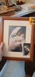 lot 26823 image: Ross Kissing the Face of God Framed Painting