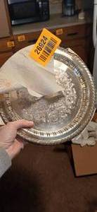 lot 26924 image: Vintage Henley Community Silver Plated Ornate Serving Trays