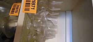 lot 26971 image: Set of Vintage Bohemia Claudia Crystal Wine Glasses and other Glasses