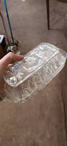 lot 26970 image: Set of Two Glass Butter Dishes