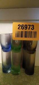 lot 26973 image: Set of Colored Shot Glasses
