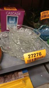 lot 27276 image: Set of Vintage Lead Crystal Glass Trinket Dishes