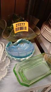 lot 27277 image: Misc. Colored Glass Dishes