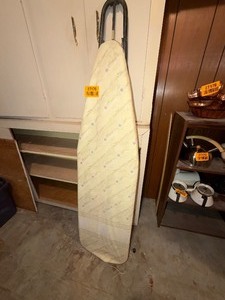 lot 27176 image: Vintage Plush Standing Ironing Board