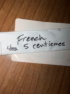 lot 27209 image: French Centiemes Coins