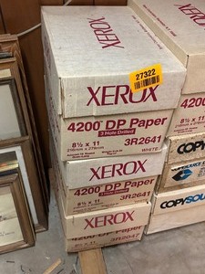 lot 27322 image: Three Boxes of Xerox 4200 Dual-Purpose Paper