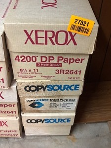 lot 27321 image: Three Boxes of Xerox 4200 Dual-Purpose Paper