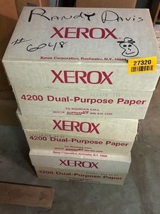 lot 27320 image: Three Boxes of Xerox 4200 Dual-Purpose Paper