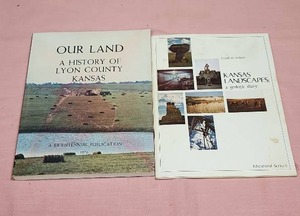 lot 220 image: 1970s Kansas History & Landscape Books - Lyon County and Geological Survey