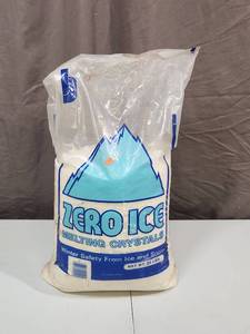 lot 441 image: Zero Ice Melting Crystals 20lb Bag unopened