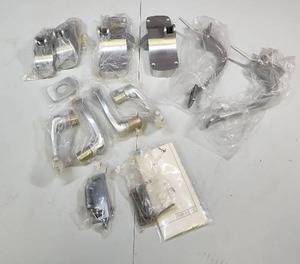 lot 448 image: Industrial Grade Aluminum Door Handles and Hardware