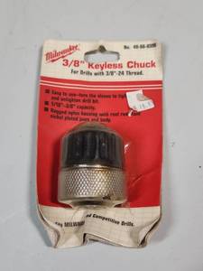 lot 463 image: Milwaukee 38 Keyless Chuck 48-66-0390 - new in package