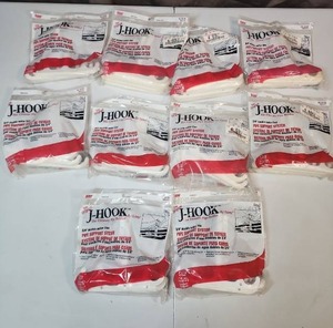 lot 508 image: Oatey J-Hook 34 Double Water Line Pipe Support - 10 Brand New unopened Packs - model 33769