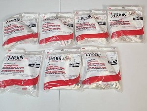 lot 509 image: Oatey 12 inch J-Hook Pipe Support System - Lot of 7 New Unopened Packs - model 33768