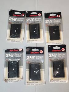 lot 513 image: Red Devil 2.5 Scraper Blades Model 3063 - qty 6 new in package