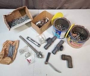 lot 517 image: Mixed Hardware and Plumbing Parts Lot