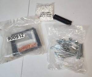 lot 520 image: Basketball hoop net bracket, net, spring and hardware accessories (no metal hoop included)