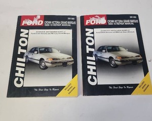 lot 607 image: Two Chilton Ford Crown VictoriaGrand Marquis Repair Manuals 1989-2010
