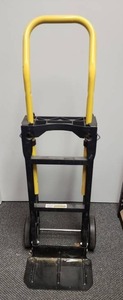 lot 2 image: Harper 400lb Capacity Convertible Hand Truck Dolly - one of the small wheels wants to fall out when it is in the cart position, would need wheel fixed.